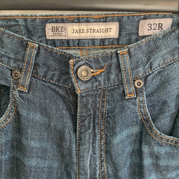 BKE Denim Jake Straight Dark Wash Jeans - Picture 2 of 3